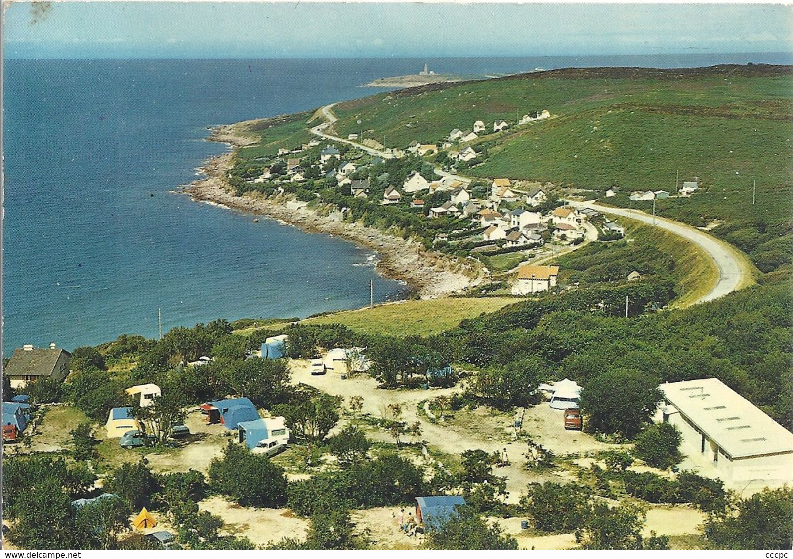 CPSM Barfleur L'Anse du Brick Camping de la Maison Rouge