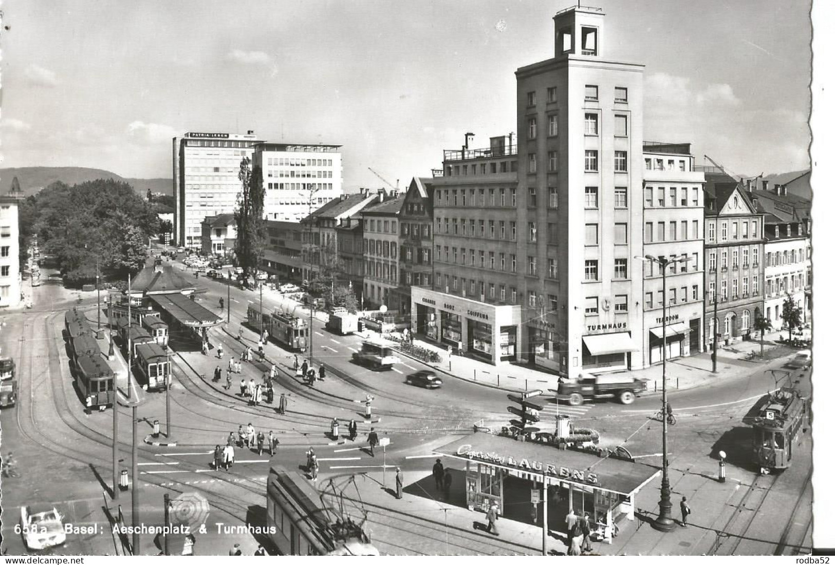 CPSM - Basel - Bâle Tramway  aeschenplatz Turmhaus