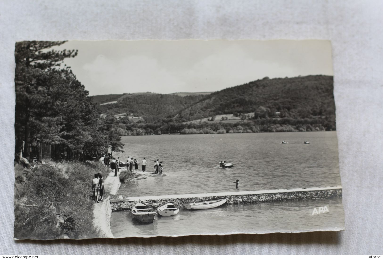 Cpsm, bassin de Saint Ferreol, l'embarcadère, Haute Garonne 31