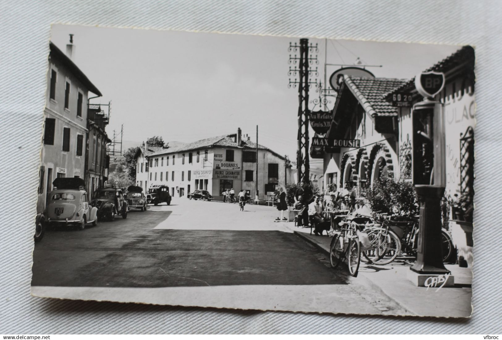 Cpsm, Béhobie, rue principale, Pyrénées Atlantiques 64