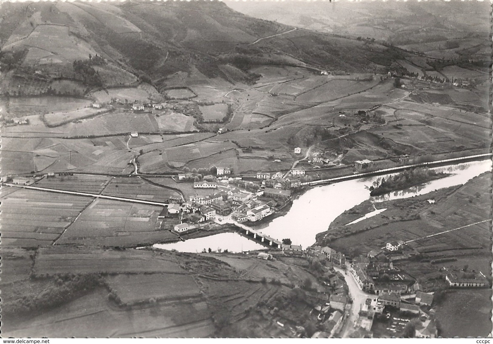 CPSM Béhobie vue aérienne