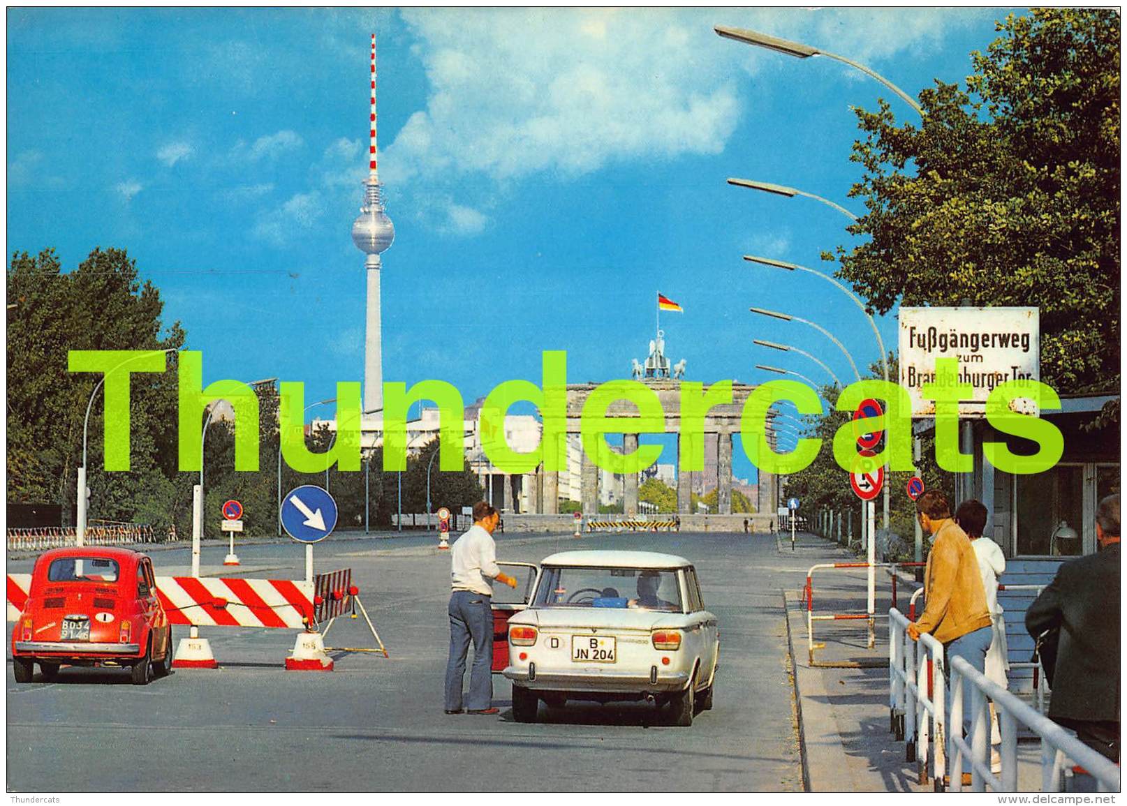 CPSM BERLIN BRANDENBURGER TOR MIT MAUER