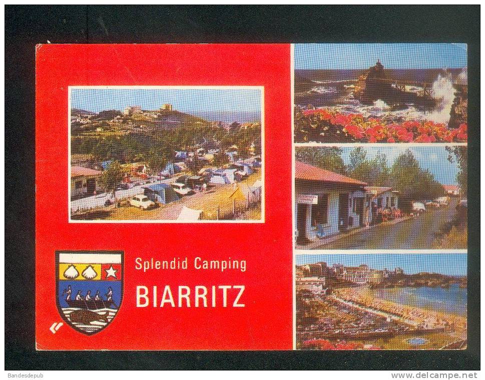 CPSM - Biarritz (64) - Splendid Camping ( multivues CAP THEOJAC)