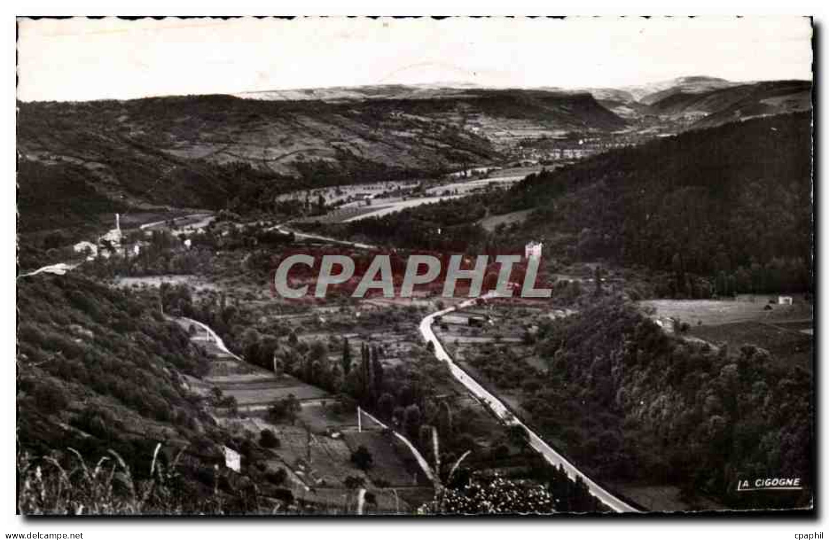 CPSM Blesle Le Babory La villa Arton La route de la gare