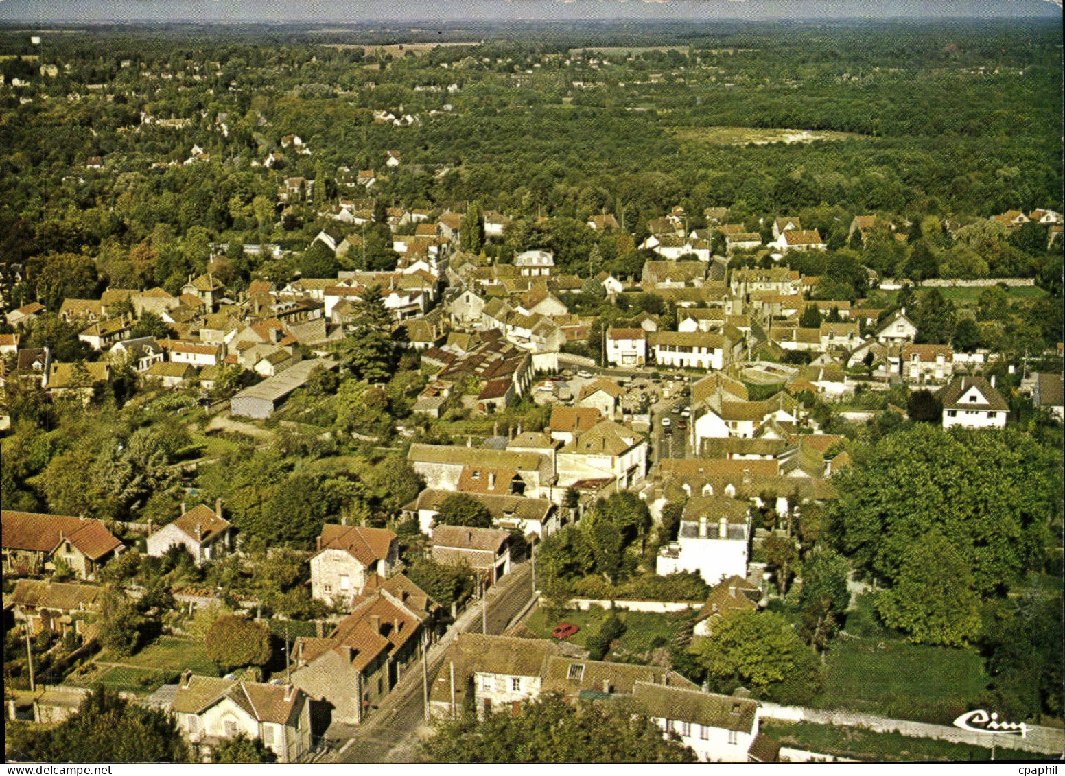 CPSM Bois le Roi (S et M) Vue generale aerienne