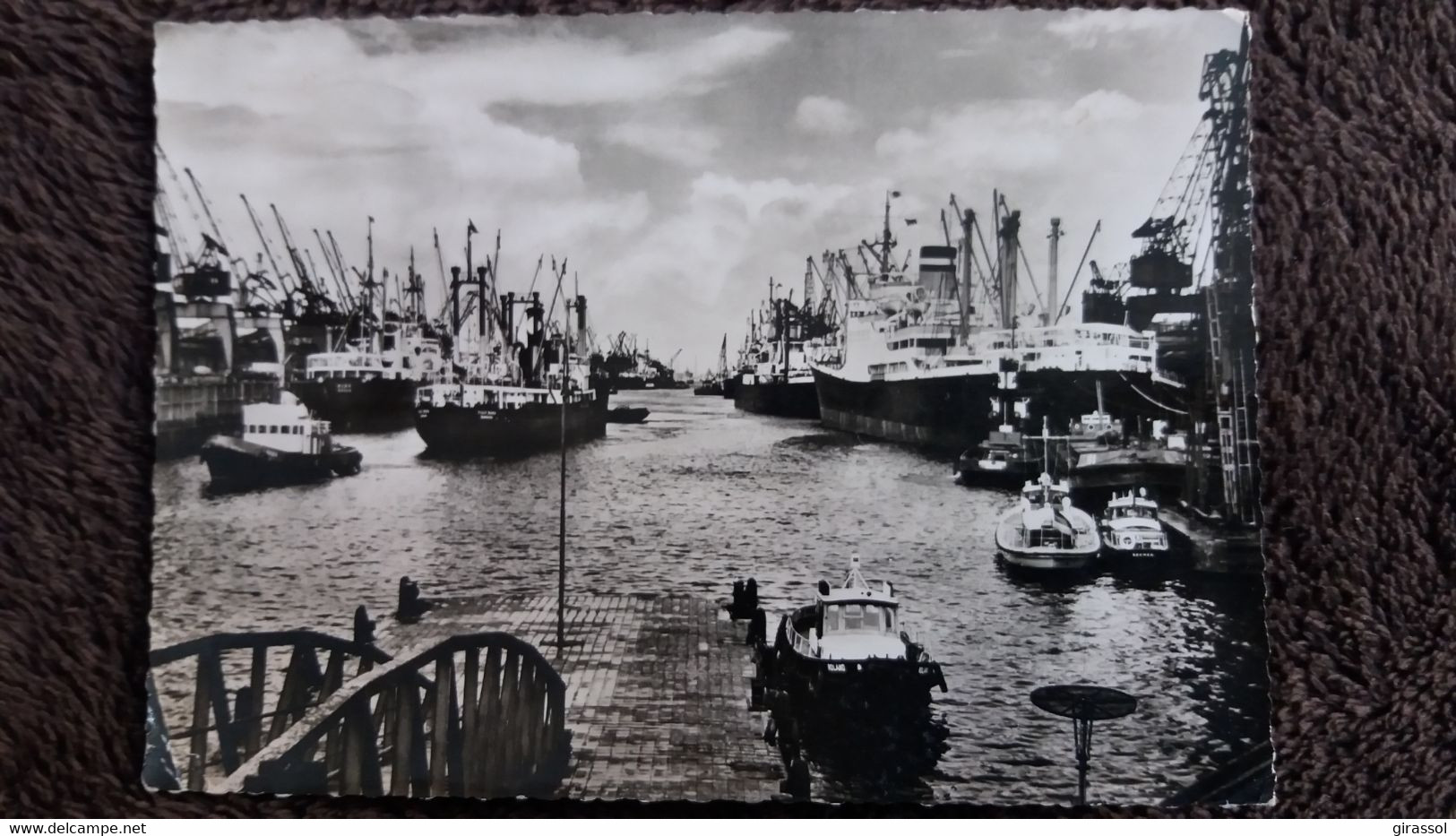 CPSM BREMEN BREME EUROPAHAFEN PORT EUROPEEN BATEAUX 1957