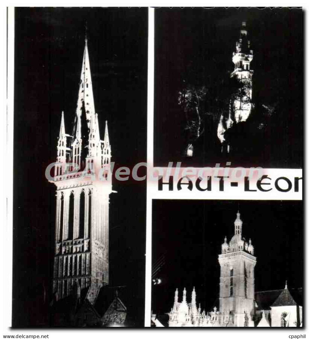 CPSM Bretagne Circuit Lumineux de haut Leon les ensembles de Guimiliau Saint Thegonnec Roscoff le Kr