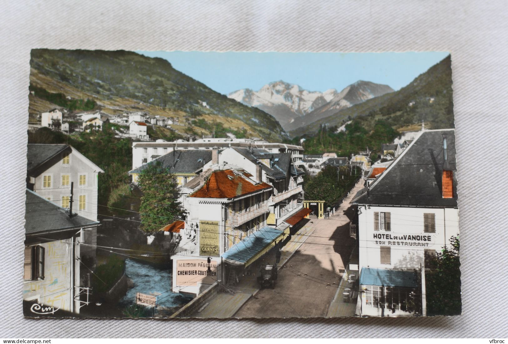 Cpsm, Brides les Bains, rue centrale, Savoie 73