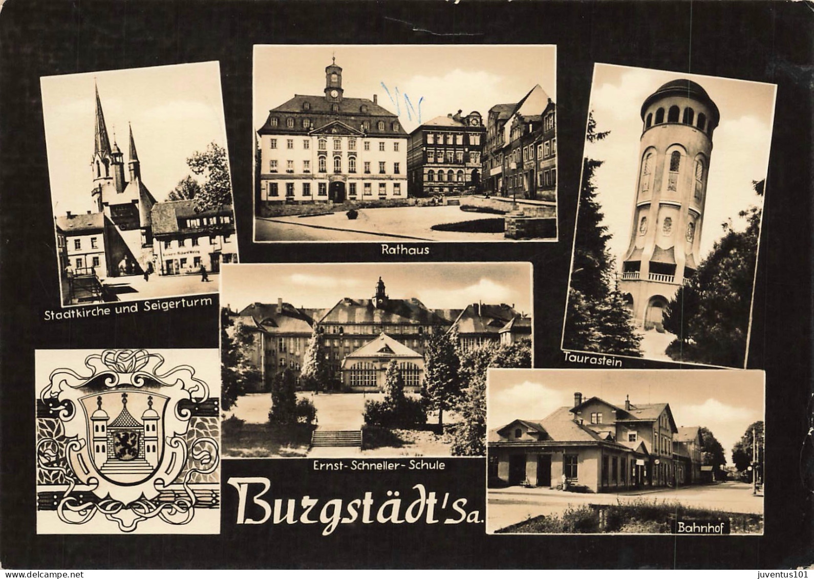 CPSM Burgstädt Sachsen-Multivues-Timbre      L4260