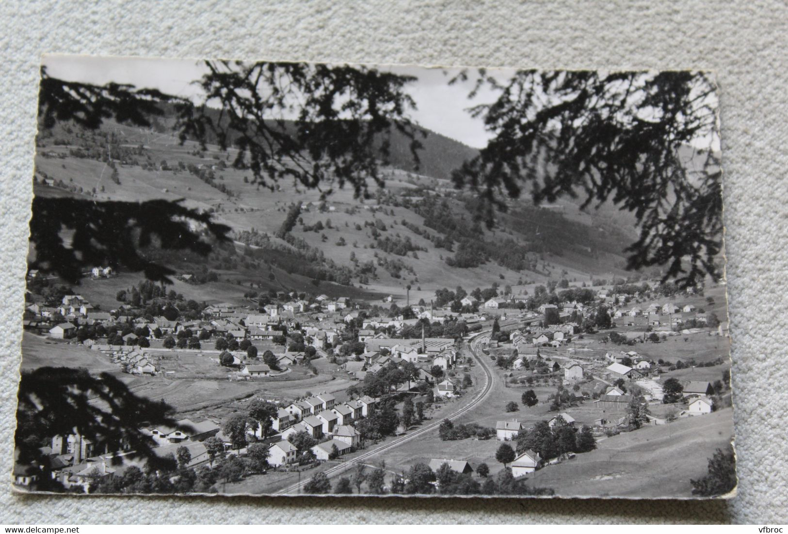 Cpsm, Bussang, vue générale depuis le Mont, Vosges 88