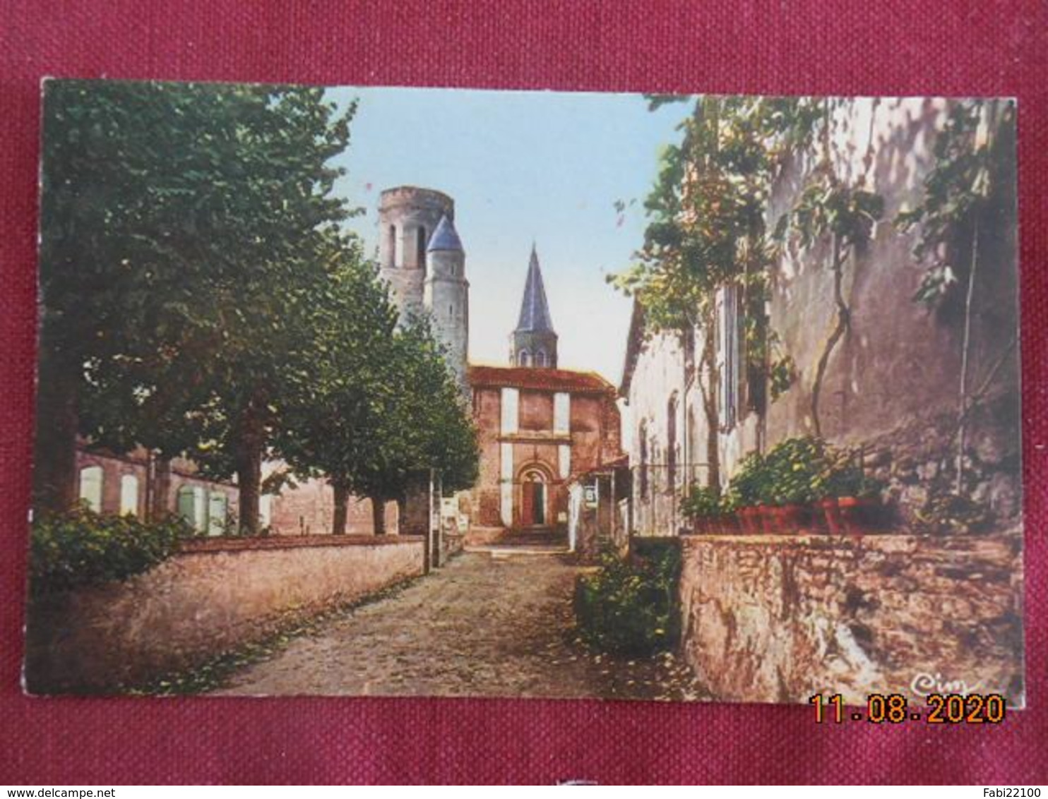 CPSM - Cadalen - La Poste et le Presbytère