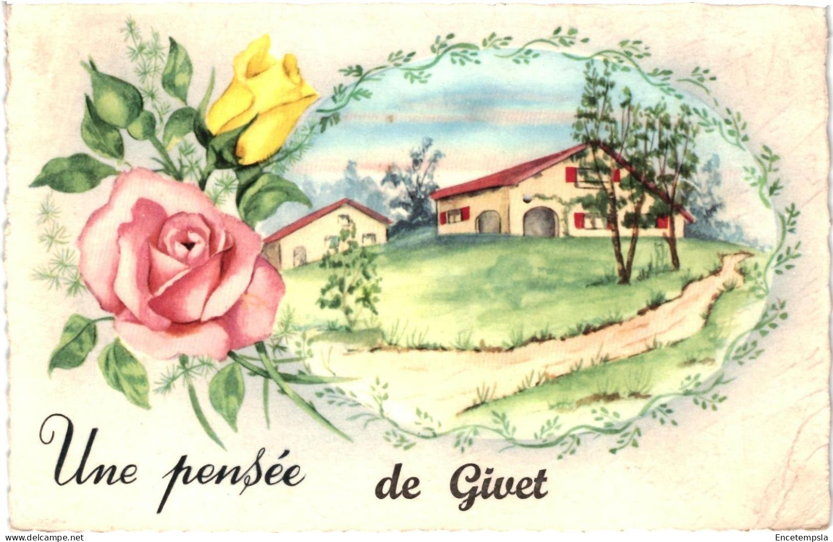 CPSM Carte Postale France  Givet Une pensée de Givet 1964  VM98124ok