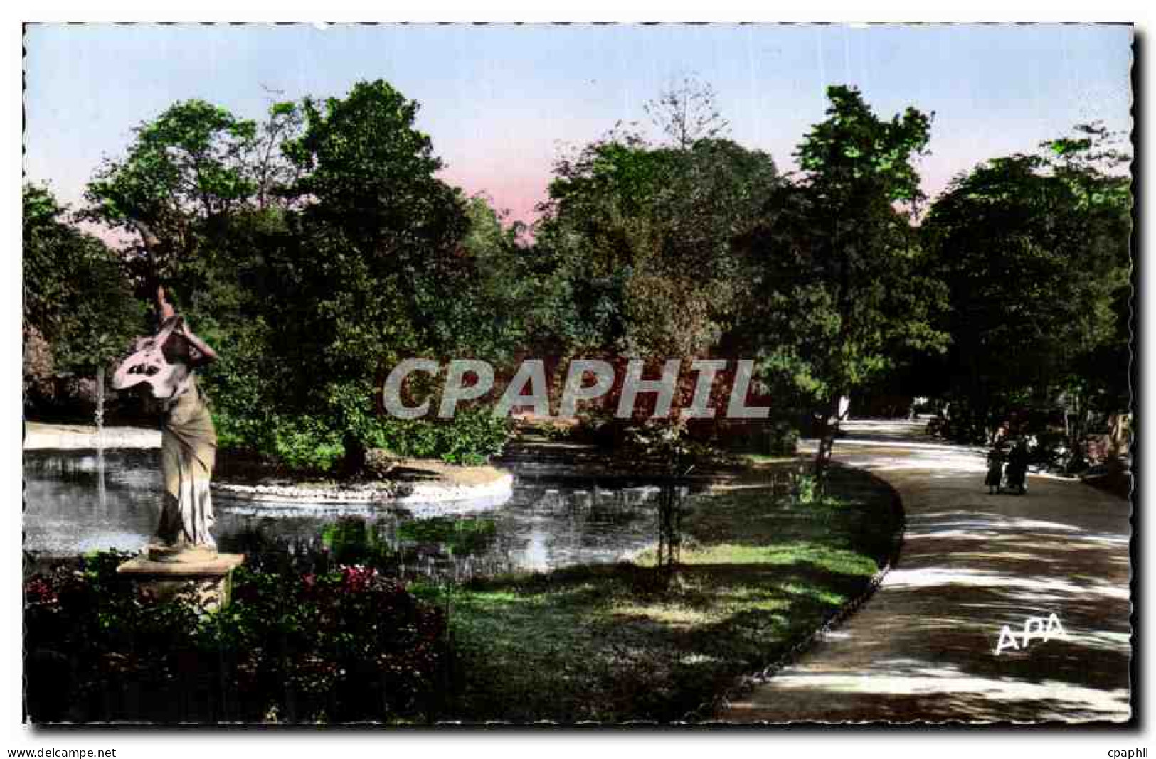 CPsM Castres Jardin du Mail