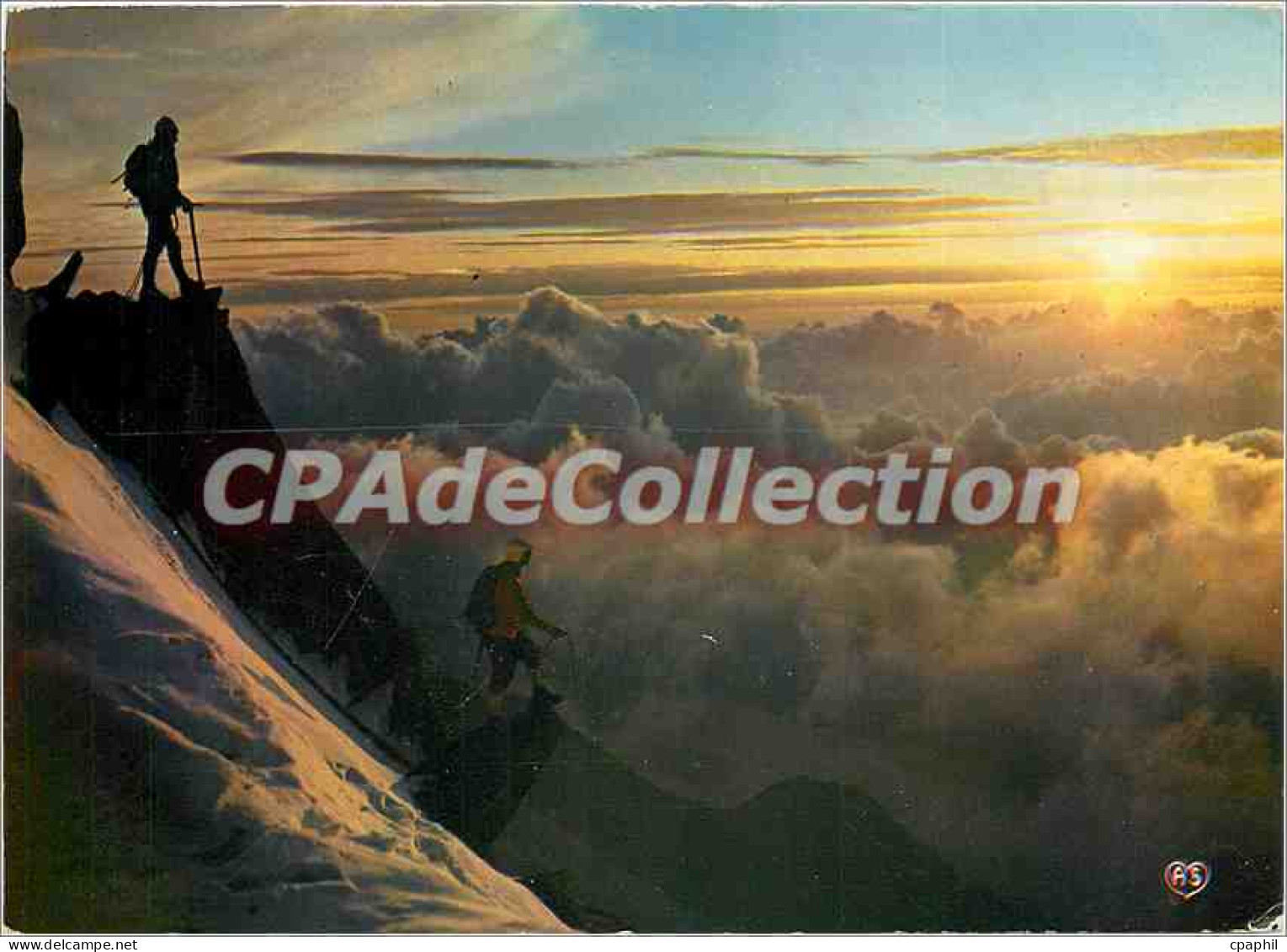 CPSM Chamonix Mont Blanc Coucher de Soleil sur la mer de nuages