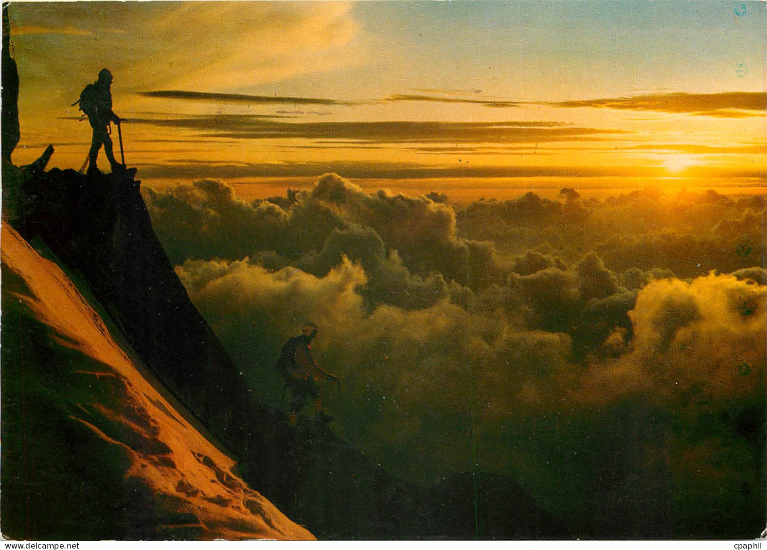 CPSM Chamonix Mont Blanc Coucher de soleil sur mer de nuage