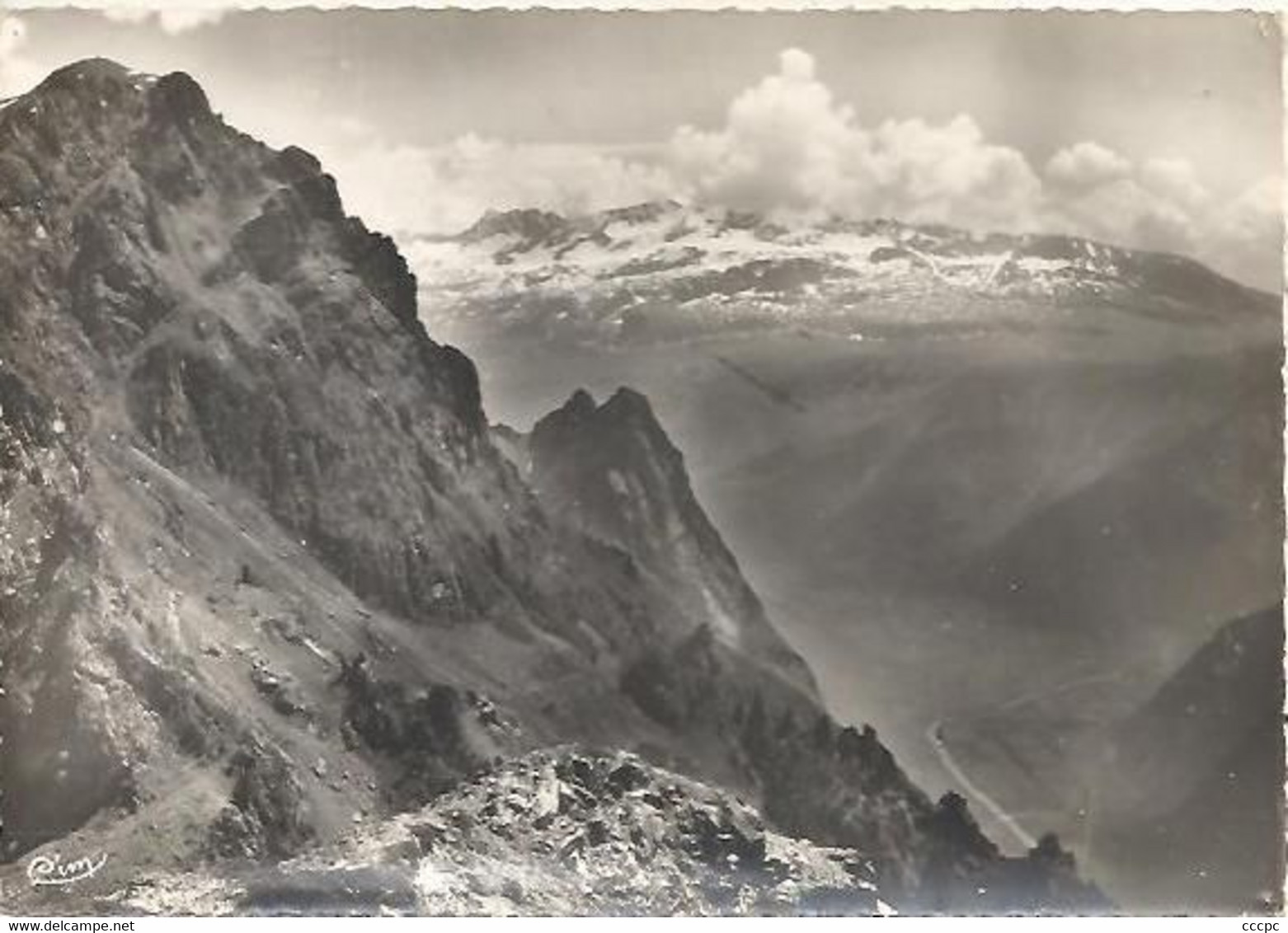 CPSM Chamrousse Vue sur la vallée de la Romanche et les Rousses