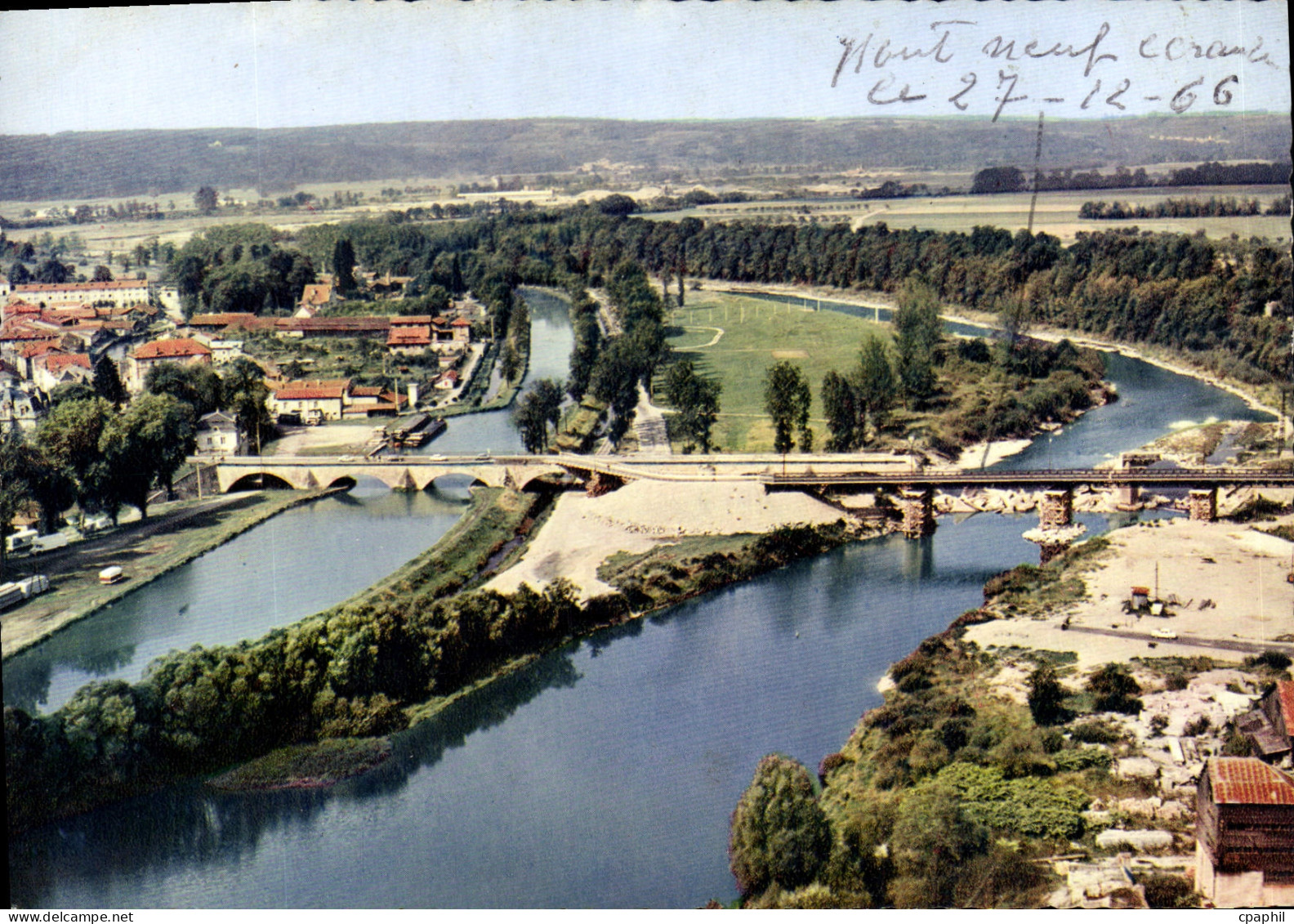 CPSM Charmes Vosges Vue aerienne