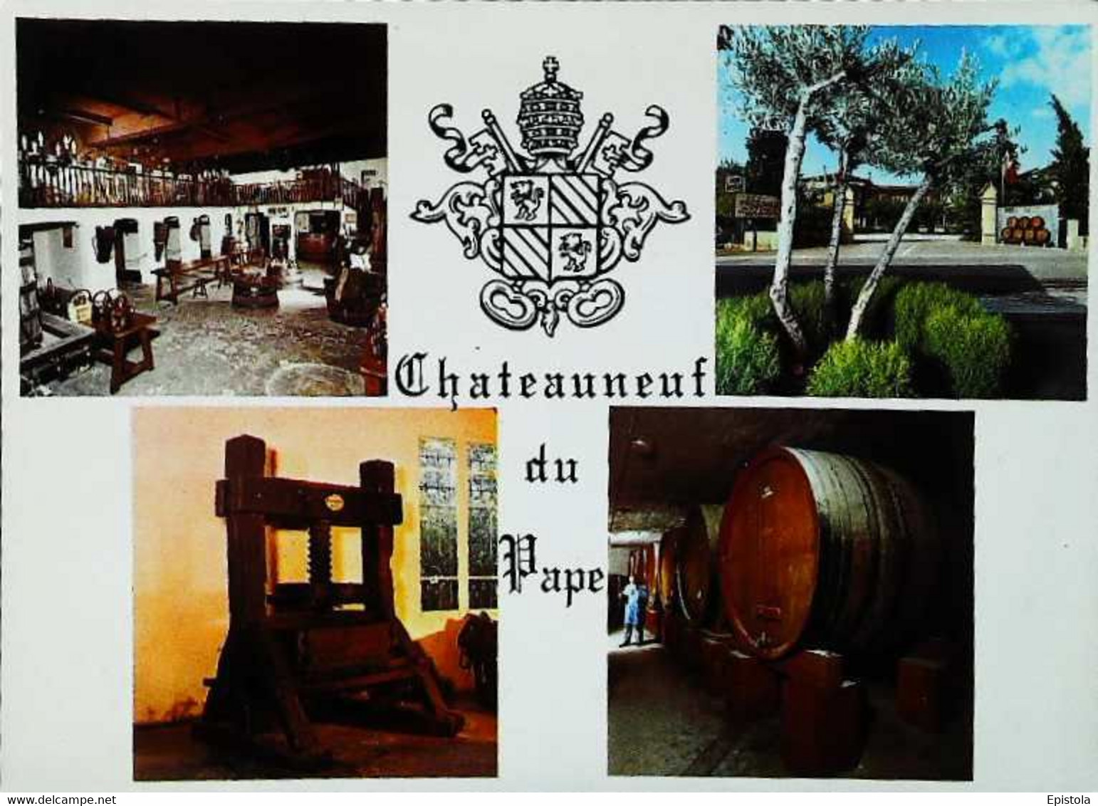 ►  CPSM   Chateauneuf du Pape  Pressoir