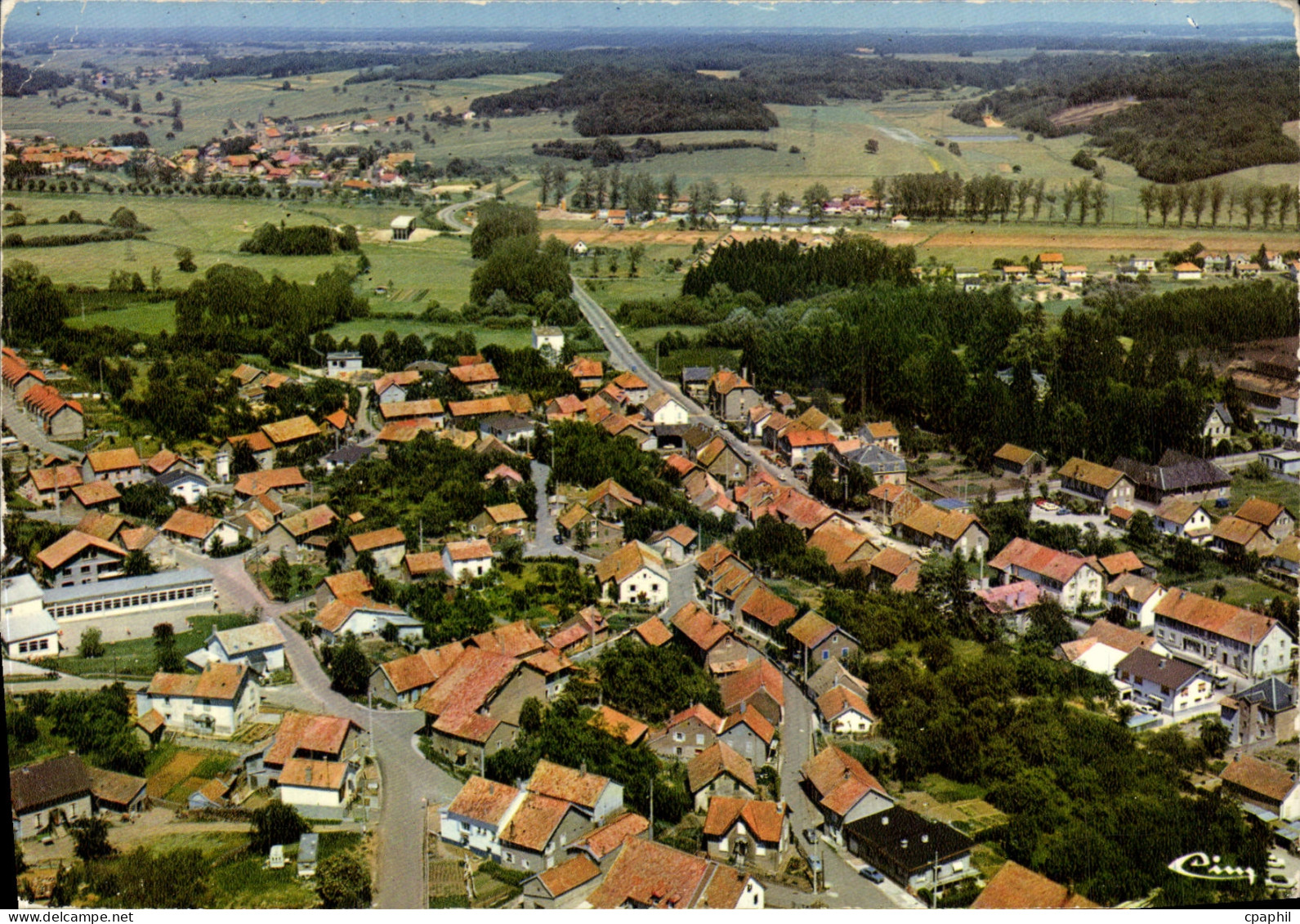 CPSM Chatenois les Forges T de B vue generale aerienne