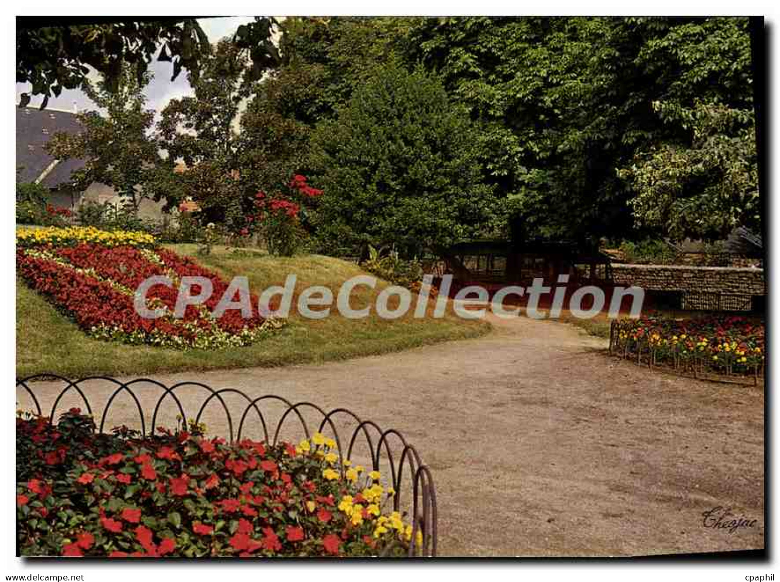 CPSM CHENERAILLES jardin public