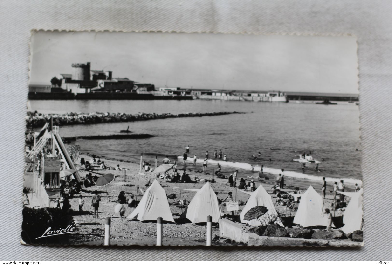 Cpsm, Ciboure Socoa, la plage, le fort, Pyrénées Atlantiques 64
