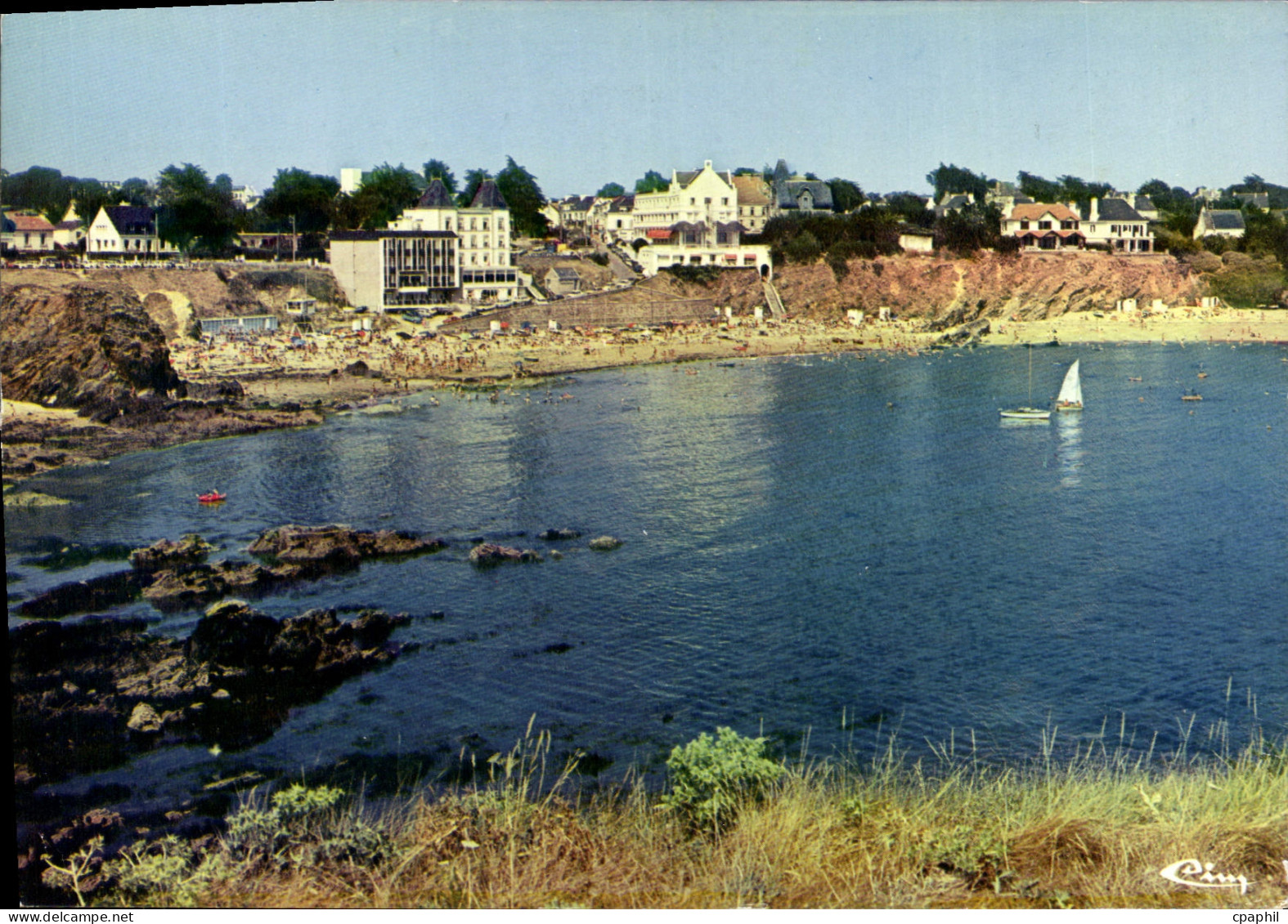 CPSM Clohars Carnoet S Finist le Pouldu la plage et les hotels