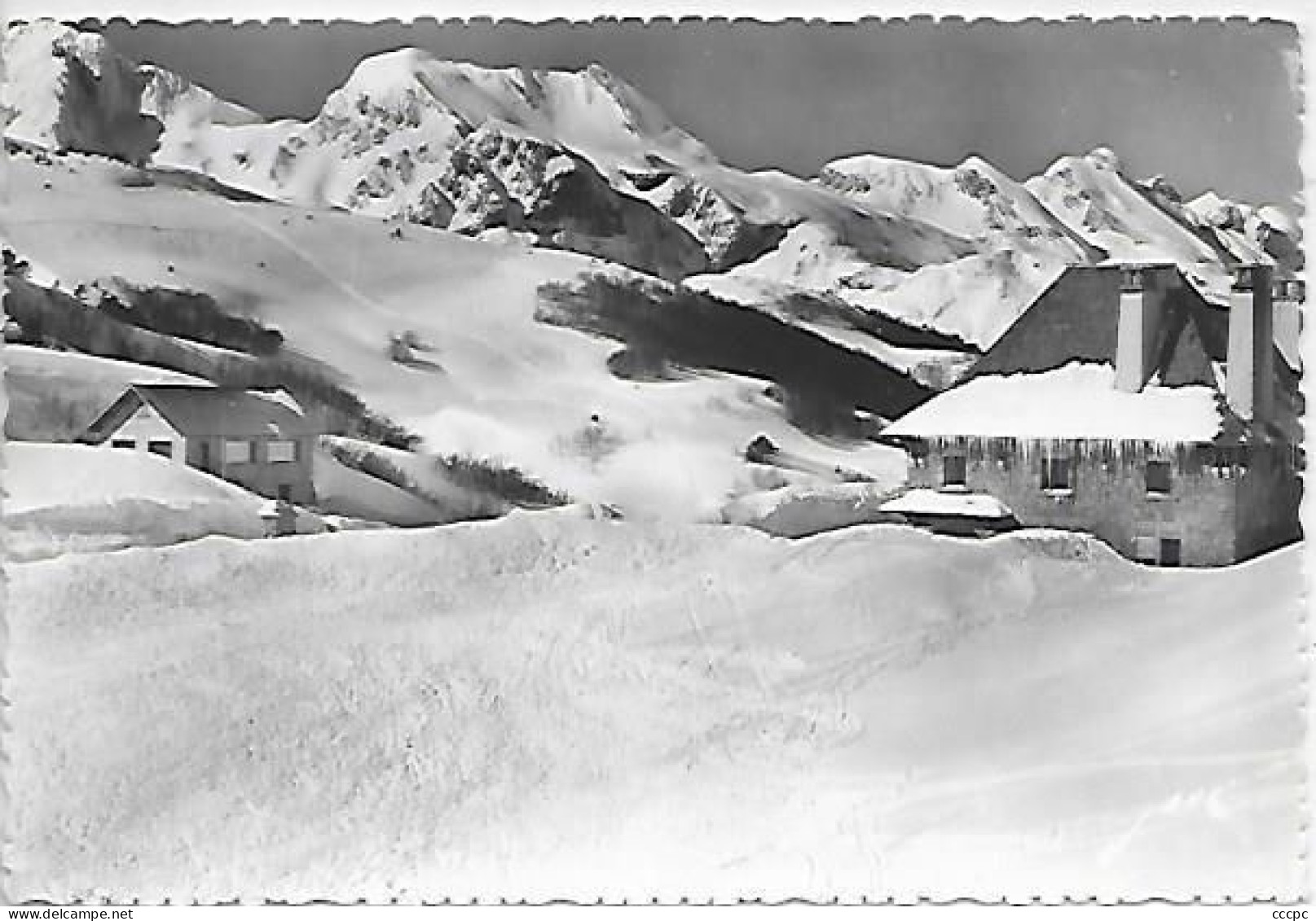 CPSM Col du Somport Café Relais du Col et Teleski