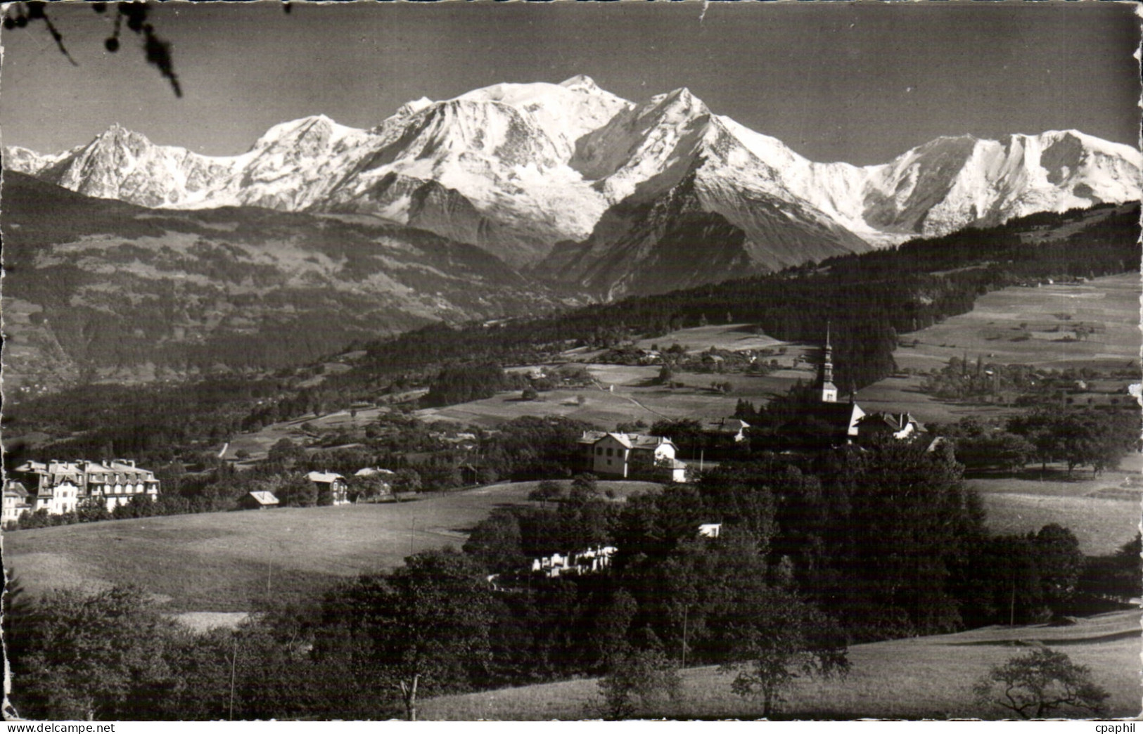 CPSM Combloux Vue generale et le Mont Blanc