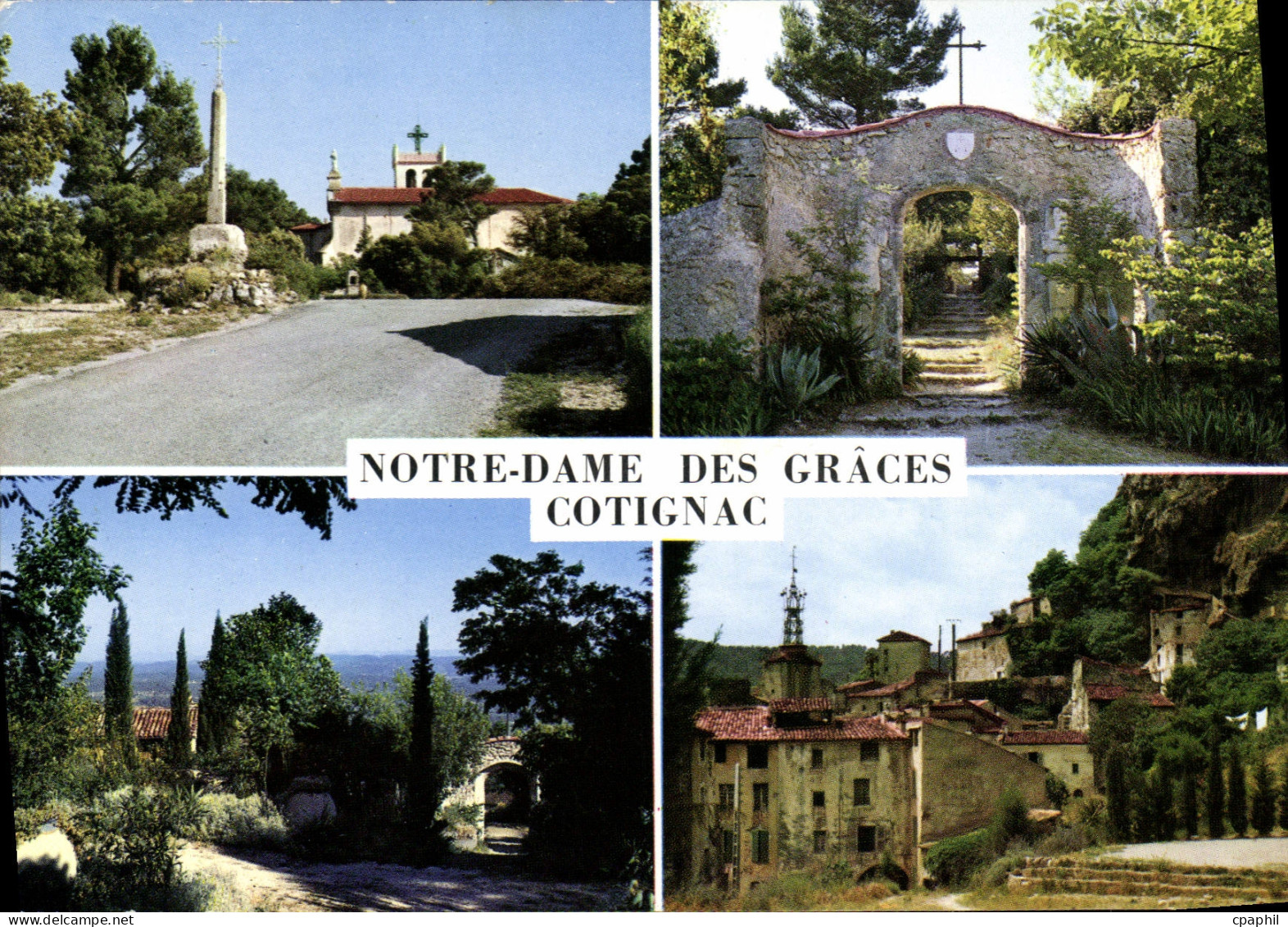 CPSM Cotignac Var Notre Dame des Graces Sanctuaire historique de France