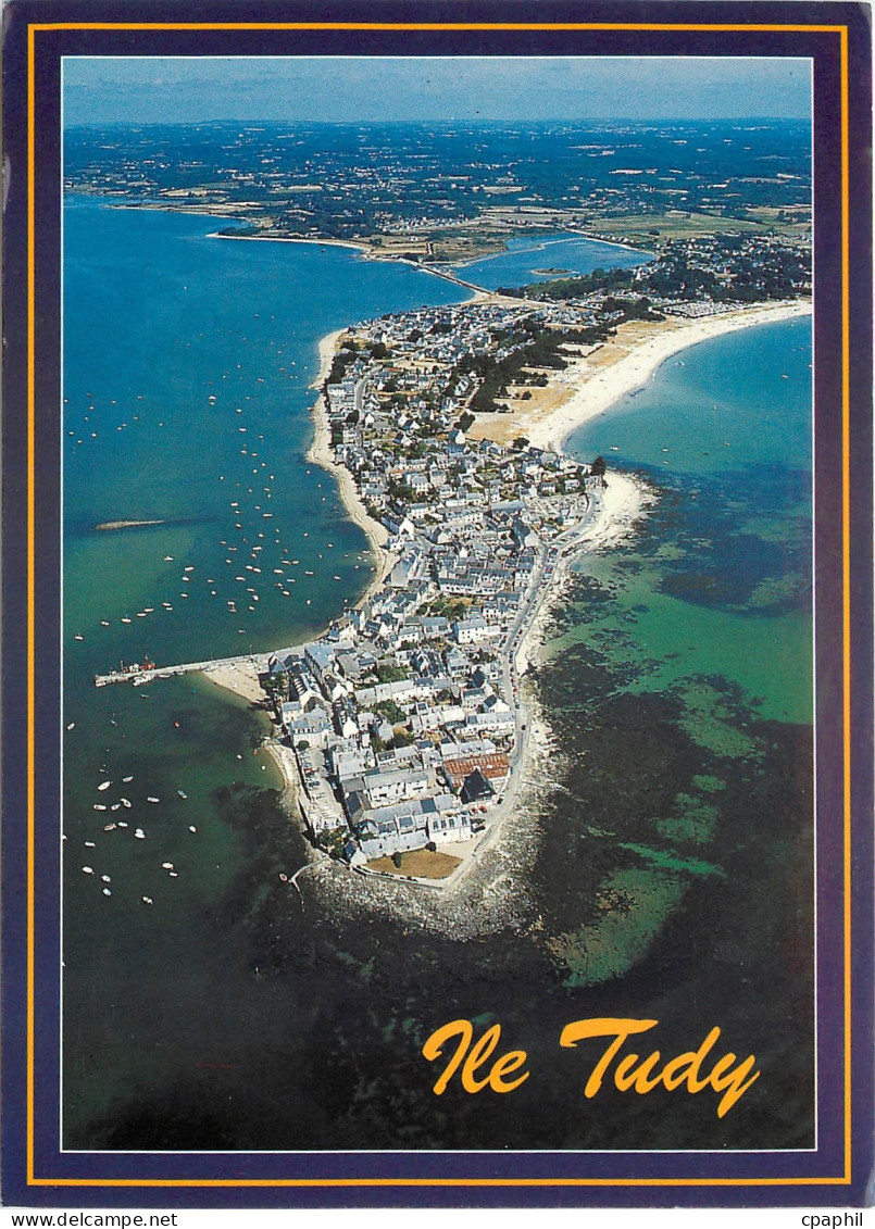 CPSM Couleurs de Bretagne L'Ile Tudy (Finistere) Vue generale de la presqu'ile