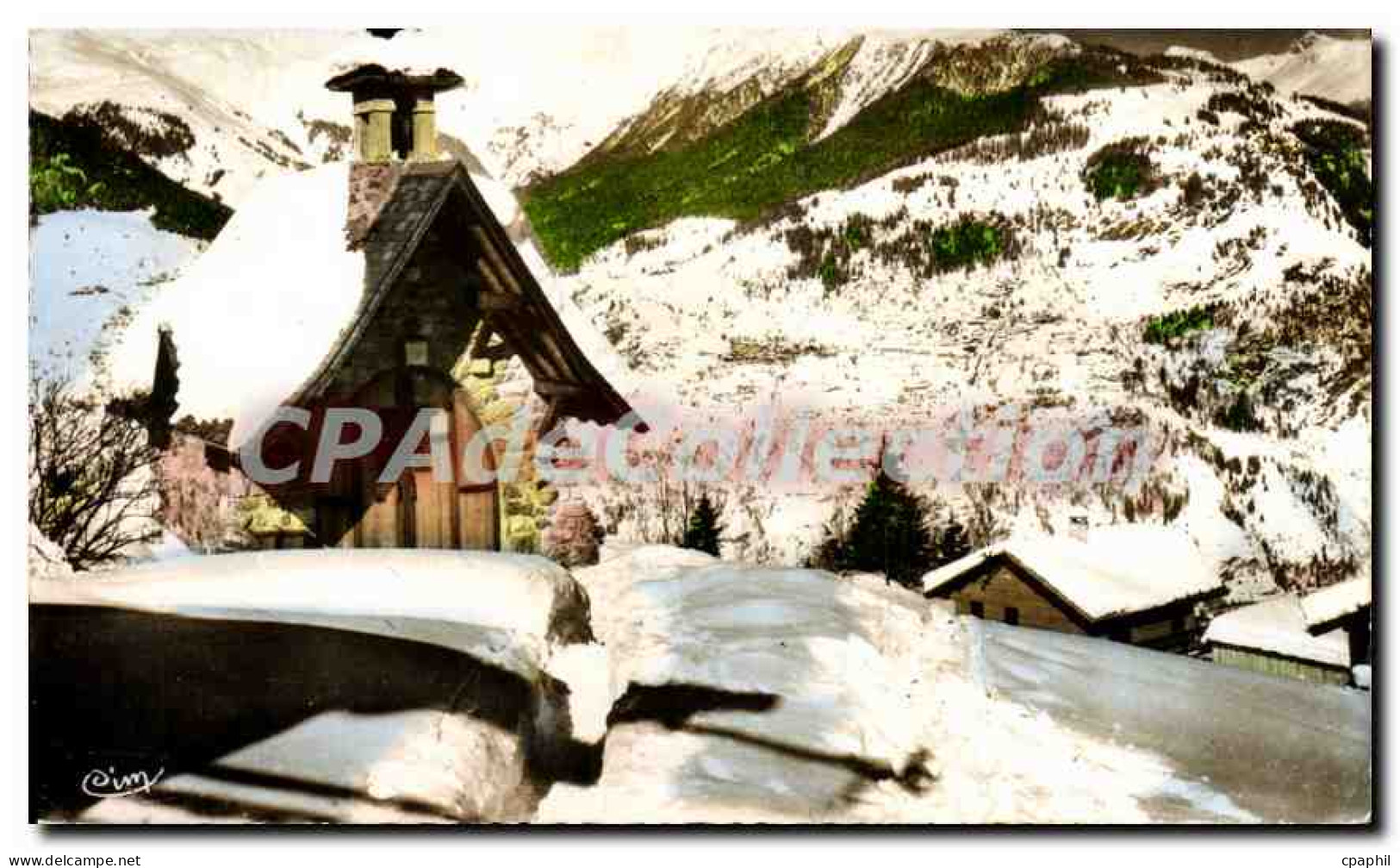 CPSM Courchevel Savoie Chapelle du Cure d'Ars