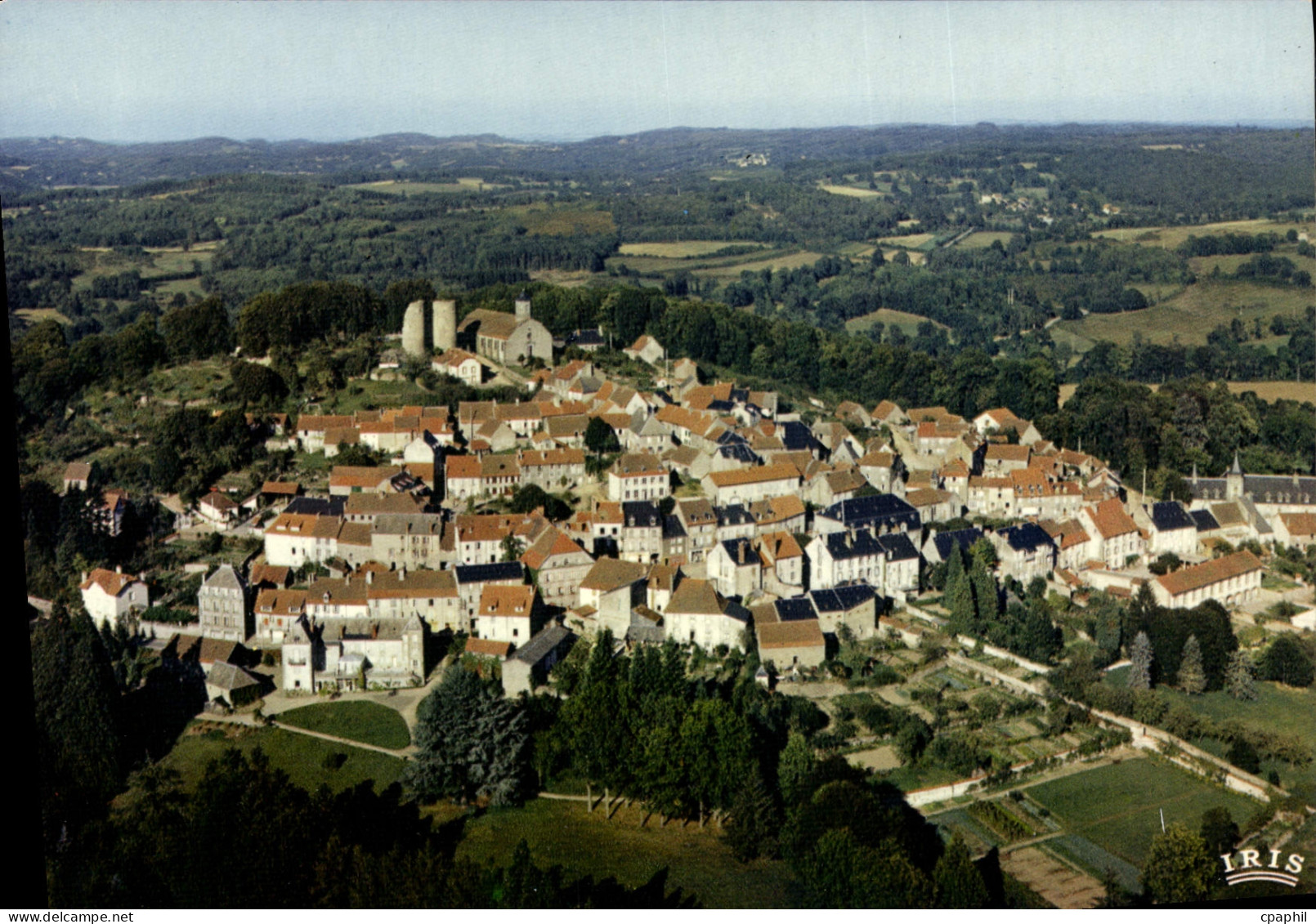 CPSM CROCQ vue aérienne