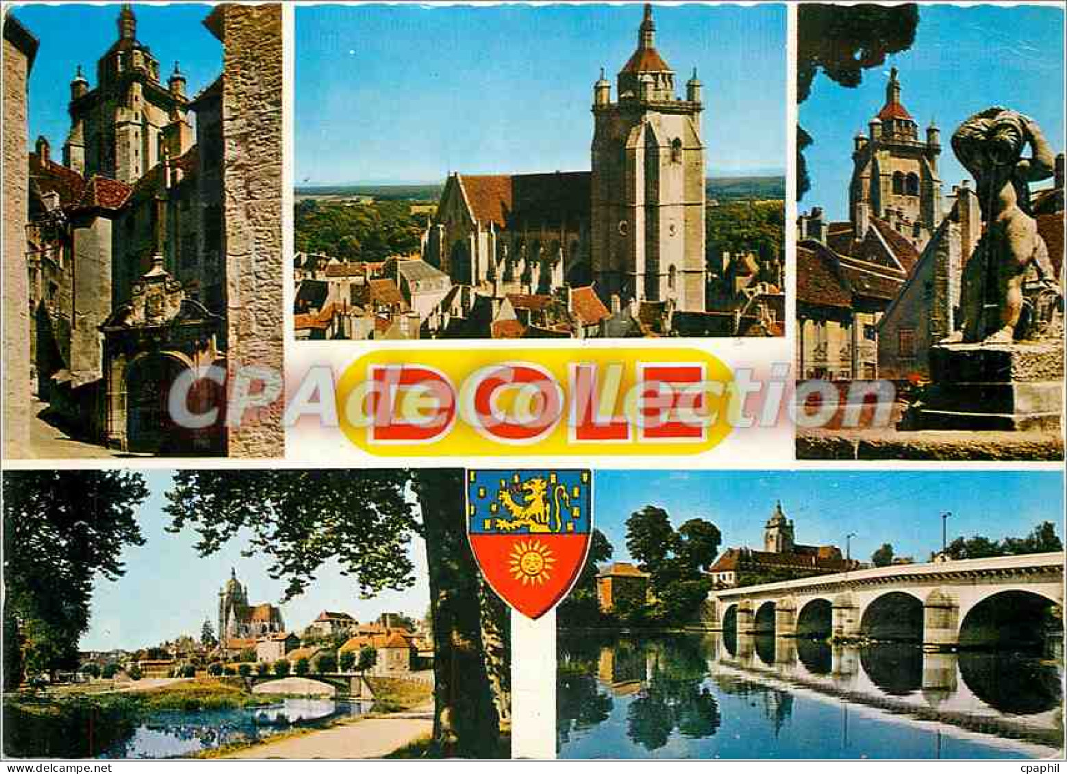 CPSM Dole (Jura) Hotel Champagney La Basilique Place aux Fleurs
