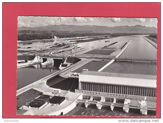 CPSM - EN AVION AU DESSUS DE... 6 Barrage de VOLGELGRÜN - A l'horizon de la Forêt Noire