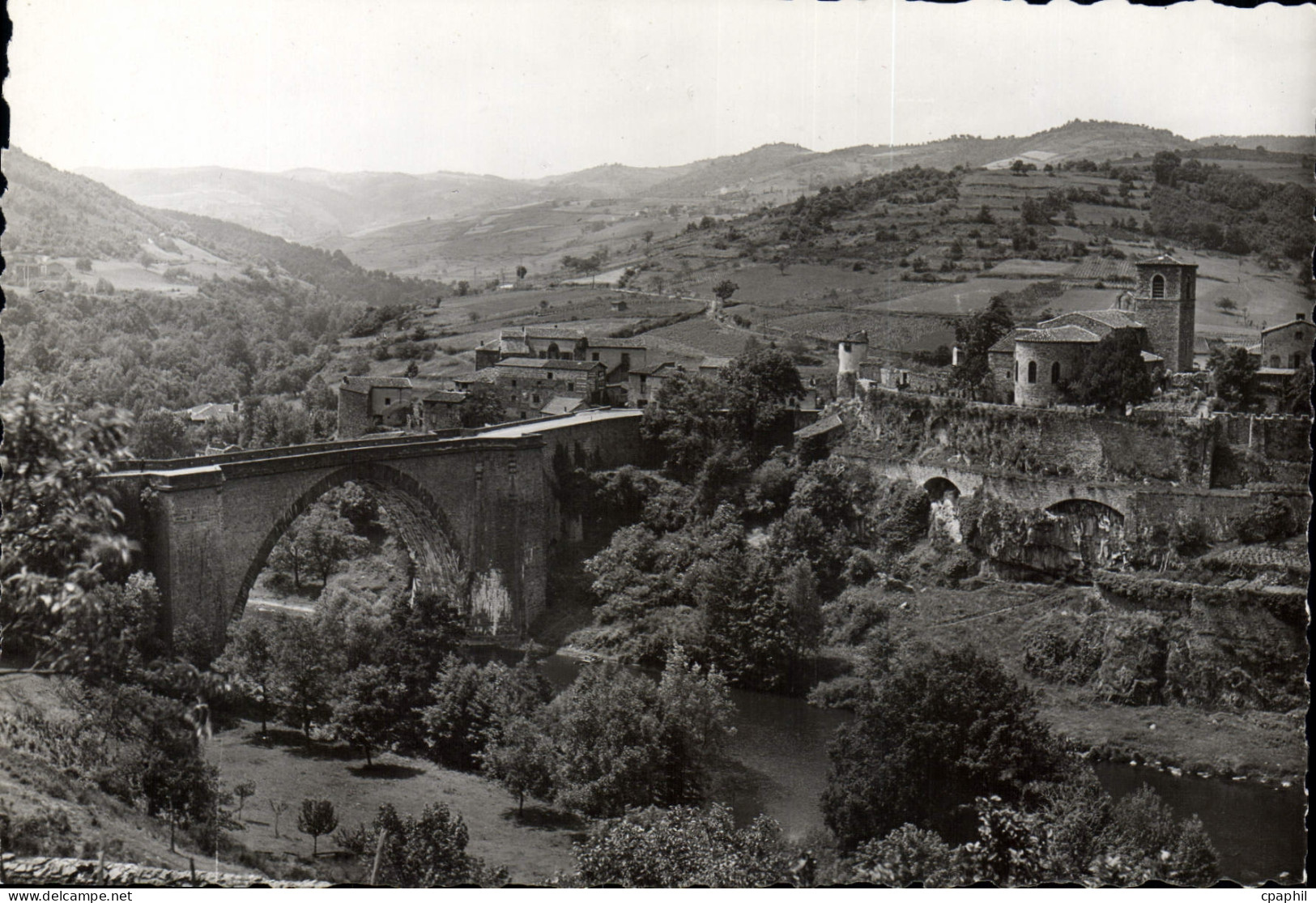 CPSM Environs de Brioude Le Pont de Vieille Brioude et les Gorges de l'Allier