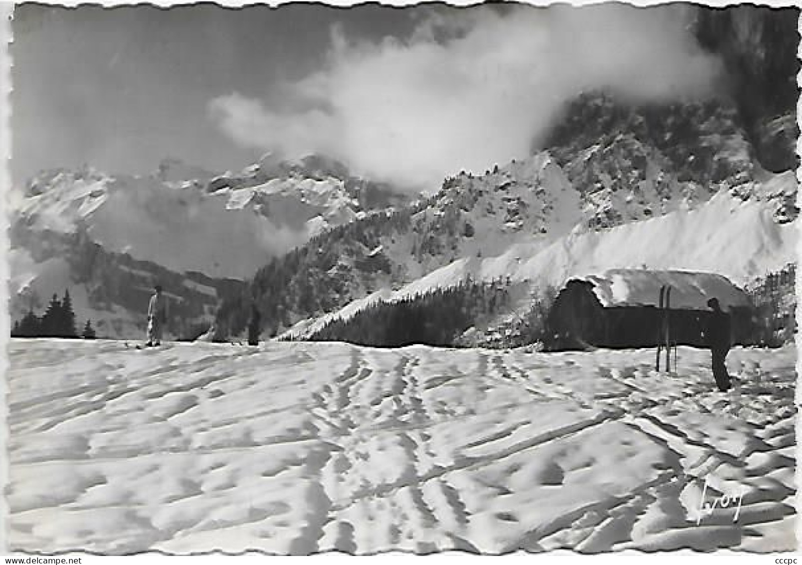 CPSM Environs de Passy - Dans les neiges de Varens