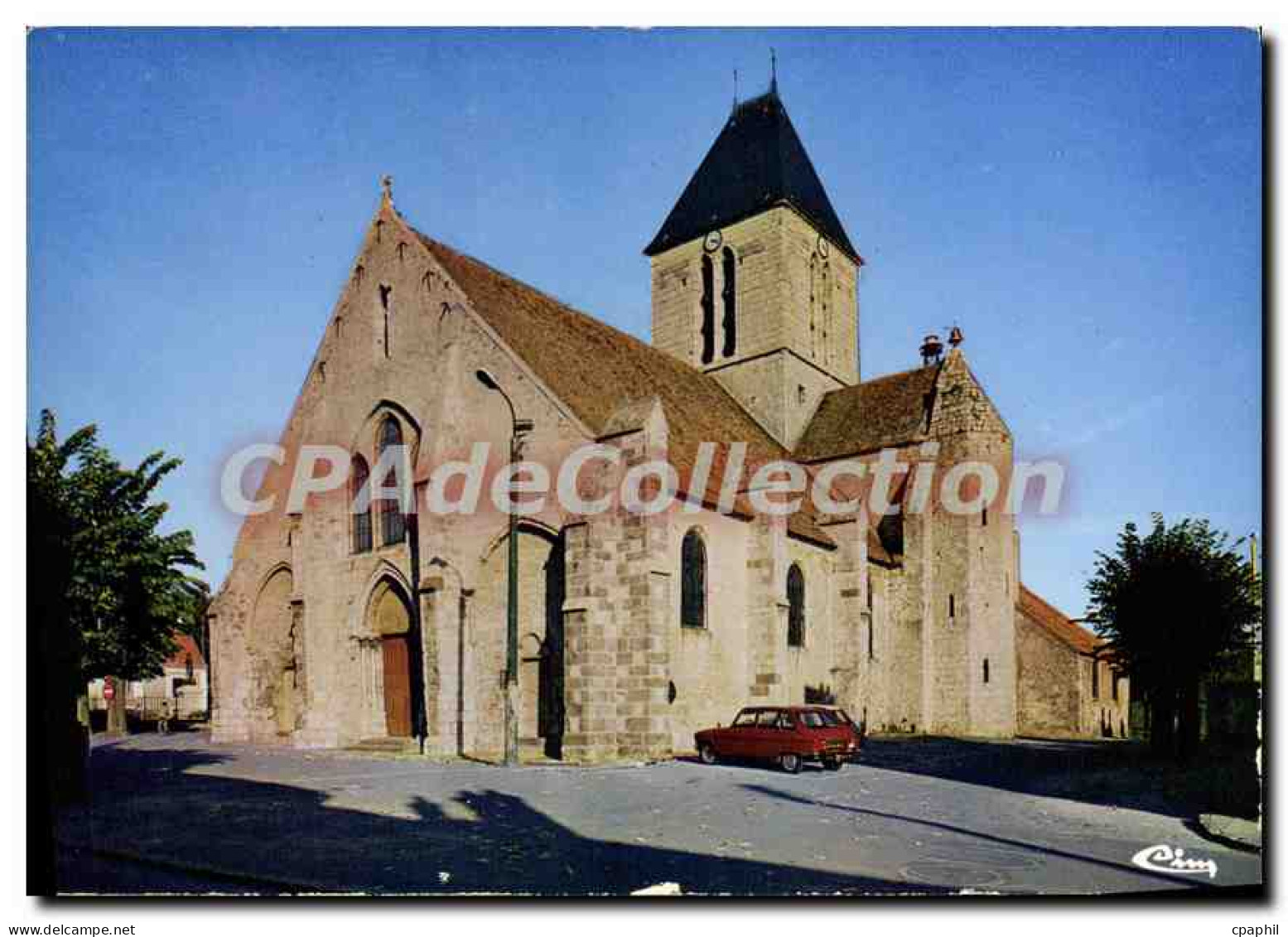 CPSM Etrechy Essonne l'eglise
