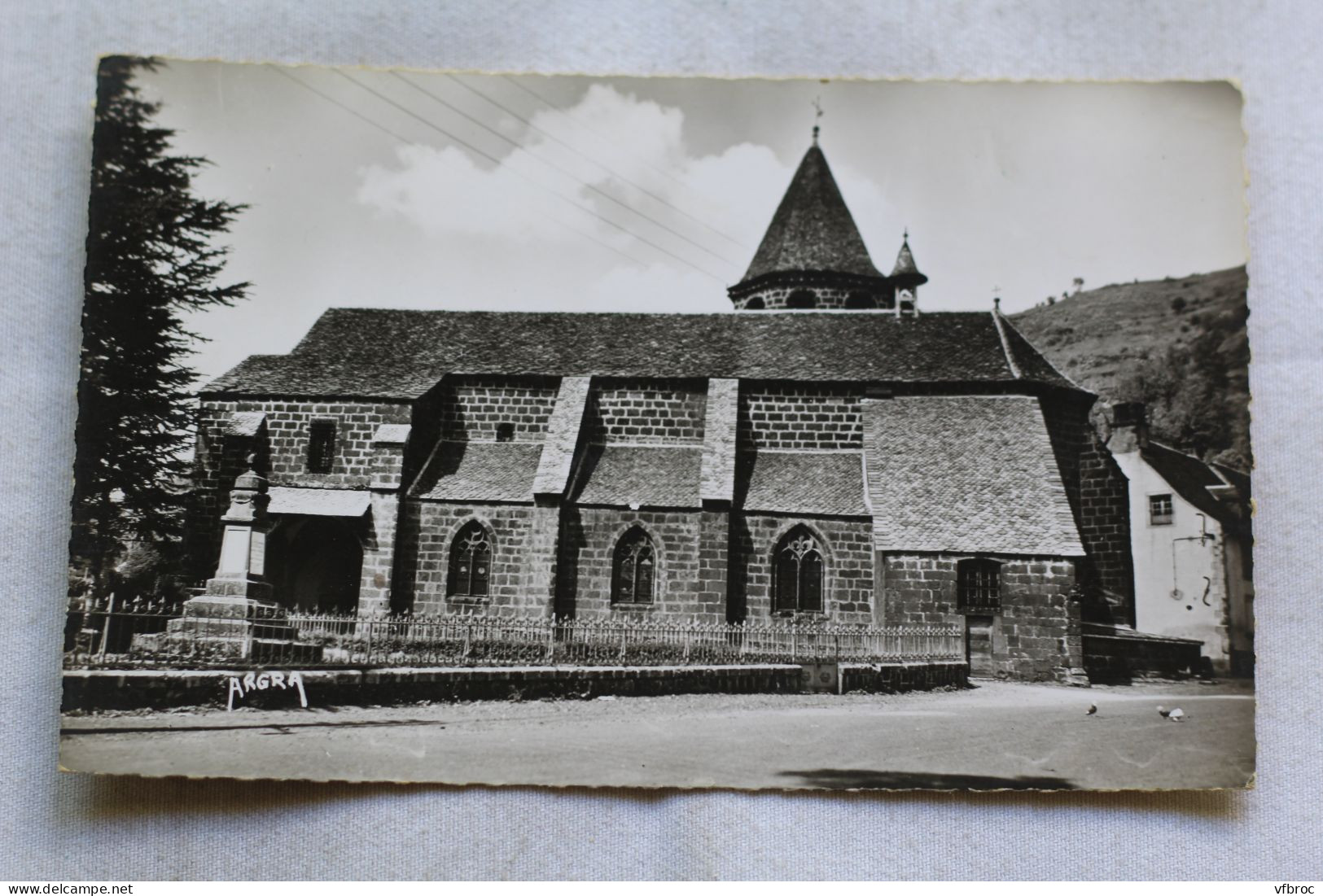 Cpsm, Fontanges, l'église, Cantal 15