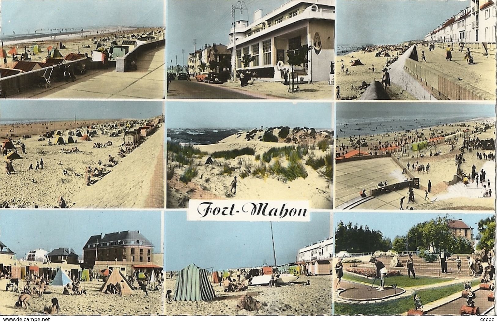 CPSM Fort-Mahon Plage vues multiples