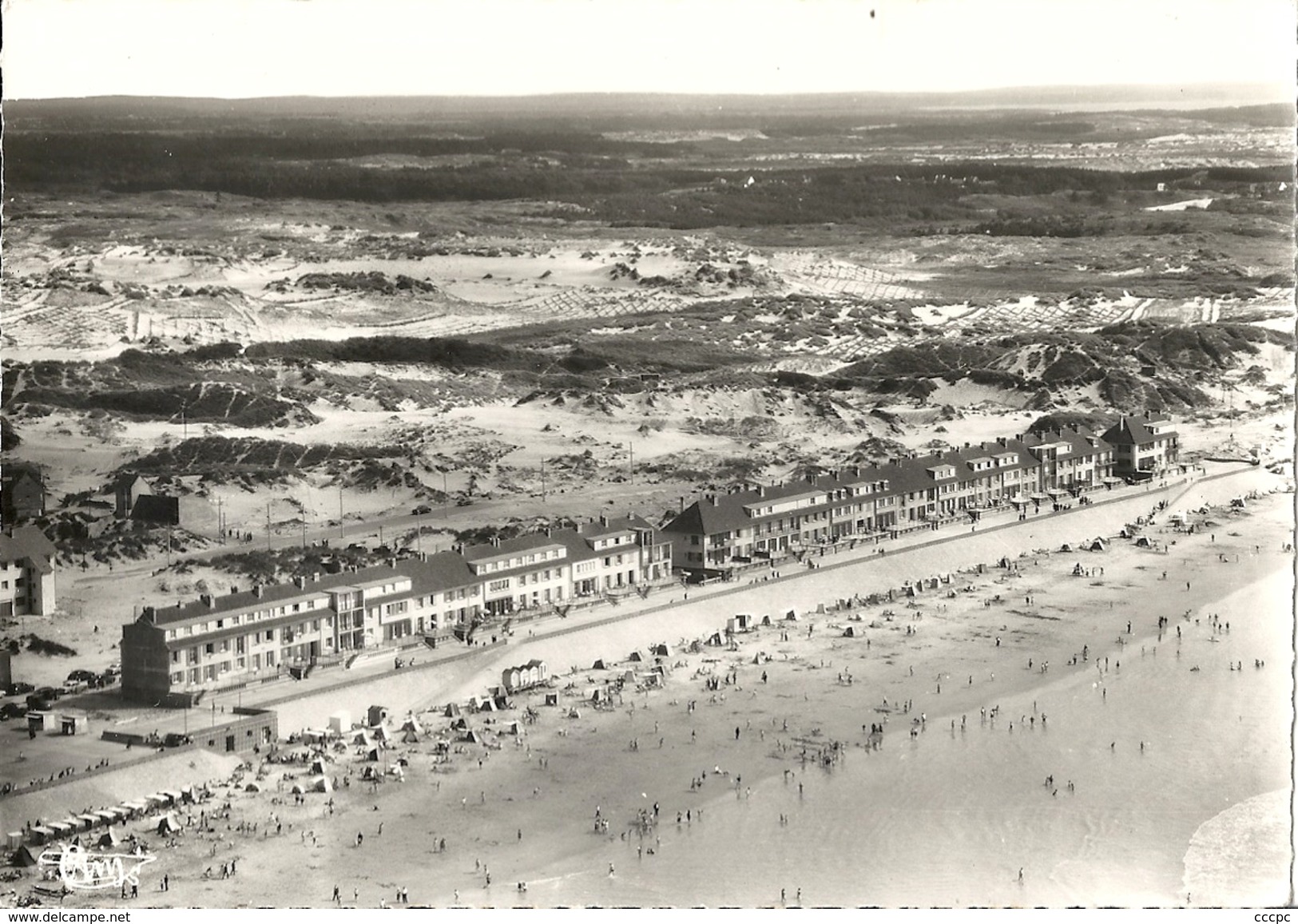 CPSM Fort-Mahon vue aérienne La Plage
