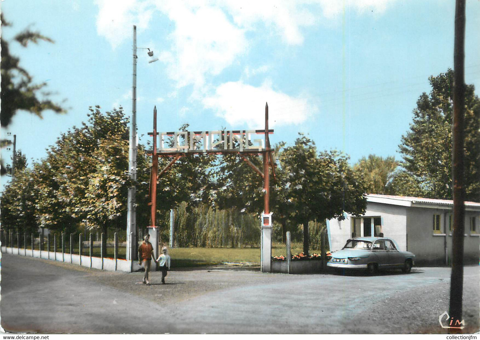 CPSM FRANCE 41 "Noyers sur Cher, Entrée du camping"