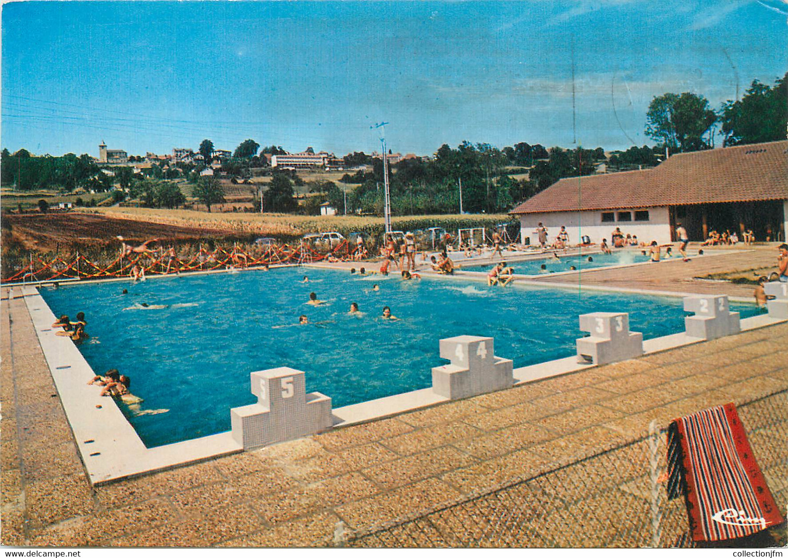 / CPSM FRANCE 64 "Arthez de Béarn, la piscine"