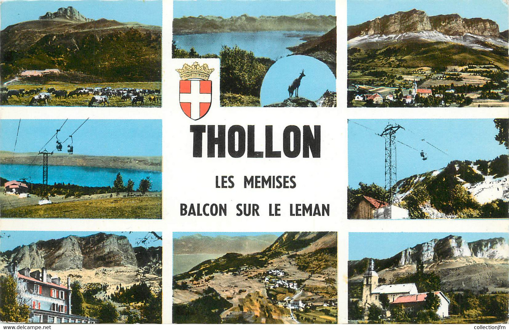 .CPSM  FRANCE 74 "Thollon, Souvenir de Thollon"