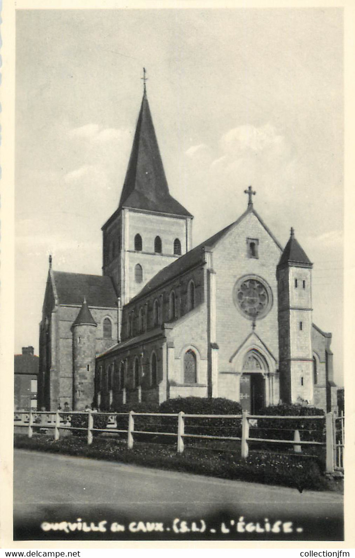 CPSM FRANCE 76 "Ourville en Caux, L'église"