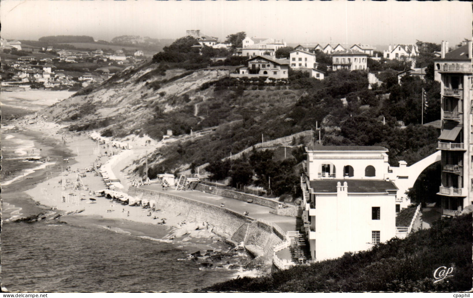 CPSM Guethary Vue generale La plage
