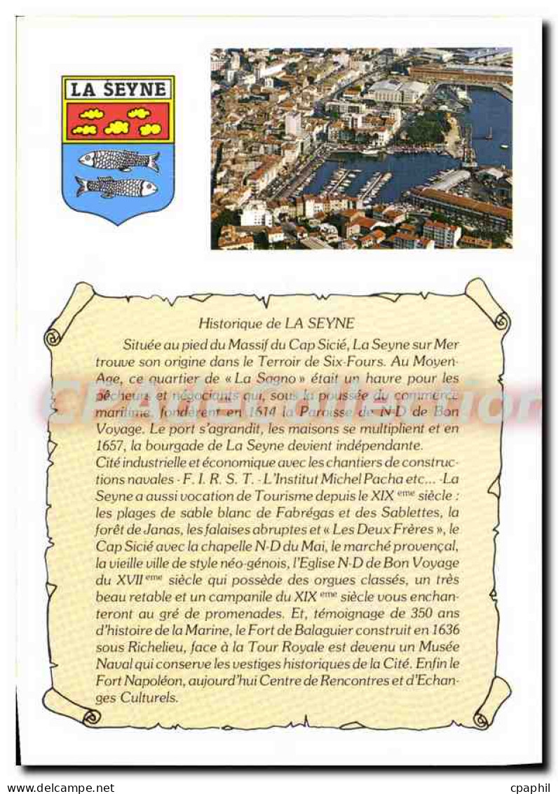 CPSM Historique de la Seyne sur Mer Lumiere et Beaute de la cote d'Azur