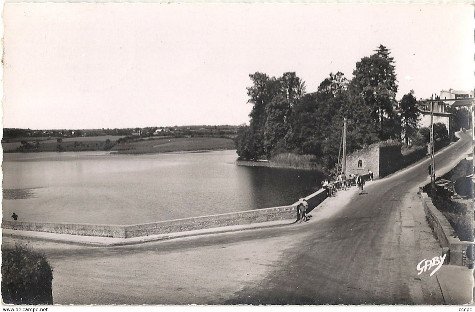 CPSM Huelgoat Route de Morlaix Le Lac