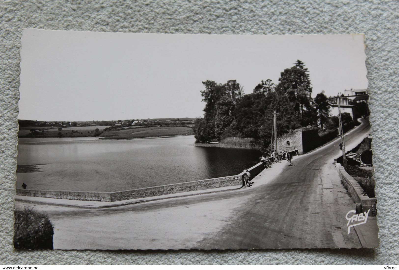 Cpsm, Huelgoat, route de Morlaix, le lac, Finistère 29