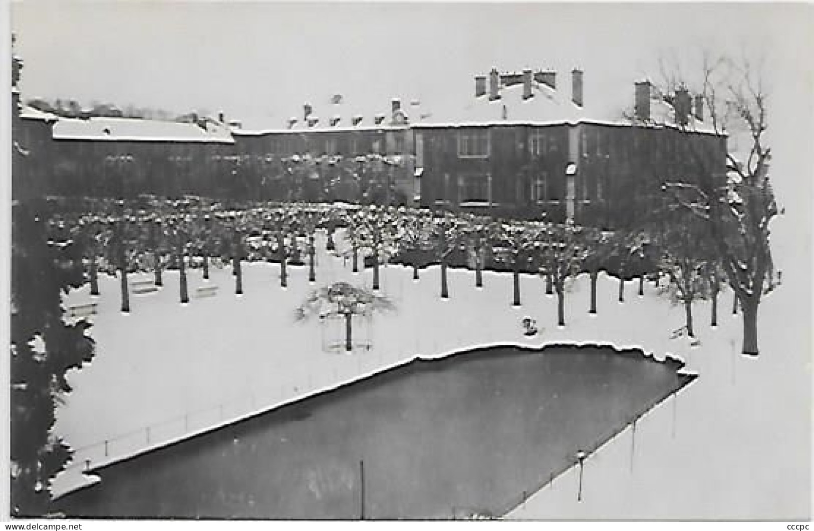 CPSM Igny Ecole Saint-Nicolas sous la neige