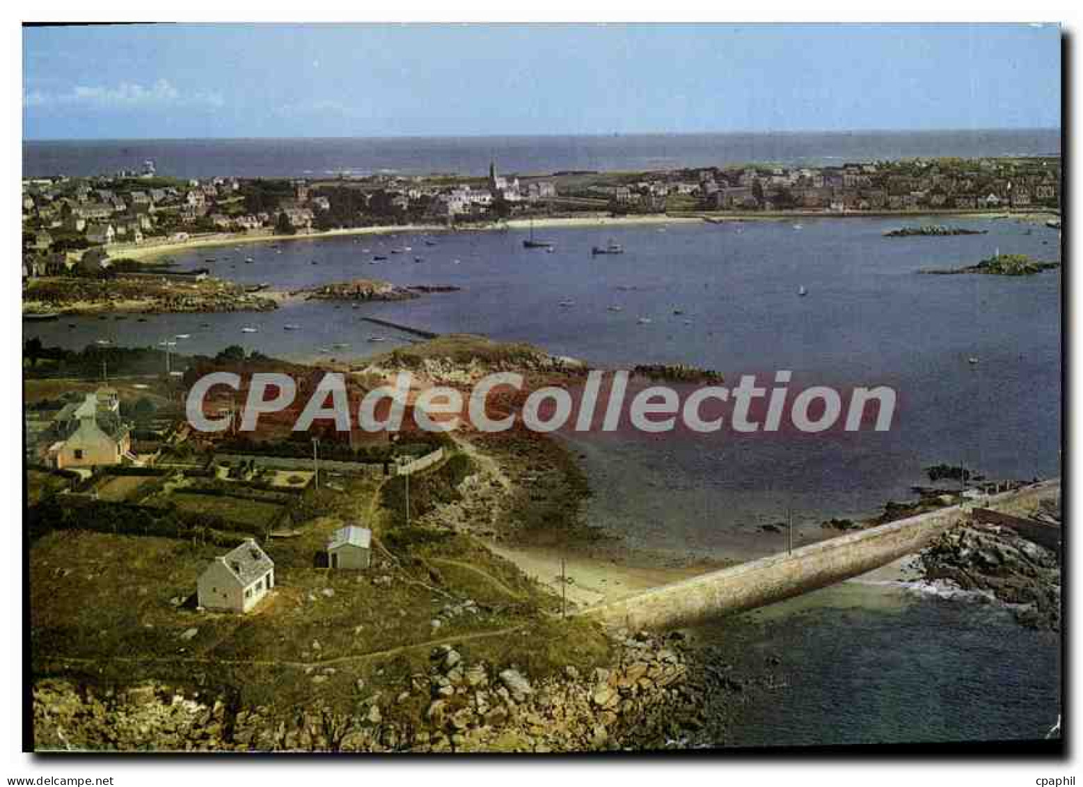 CPSM Ile de Batz Nord Finistere vue d'ensemble